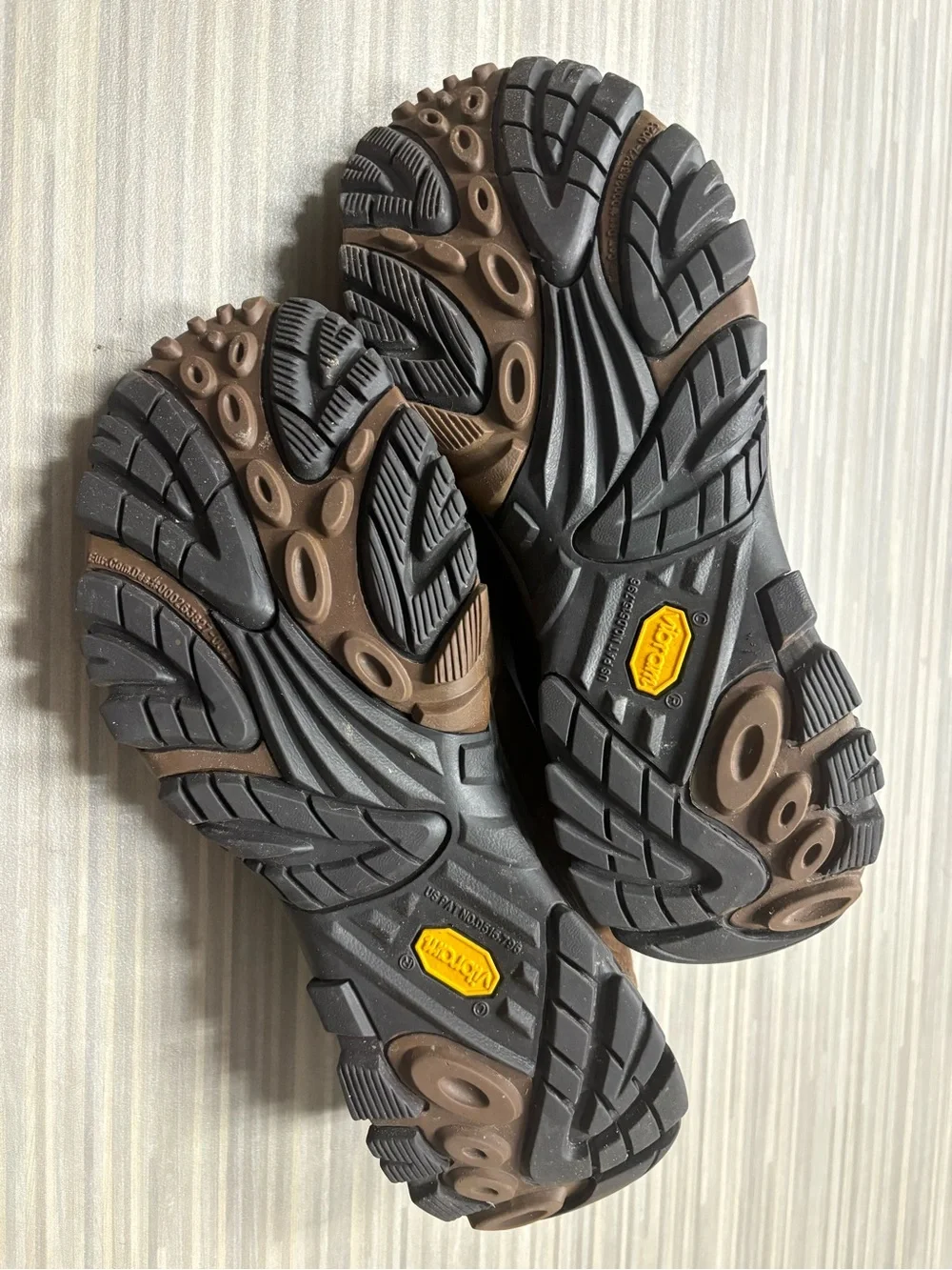 Merrell Moab Adventure Brown Leather Lace-Up Hiking Sneakers
